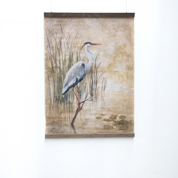 BLUE HERON (90x120cm)